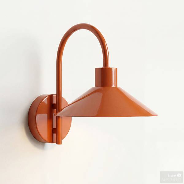 Lampada da parete CORUS Ferro - 1 punto luce - Marrone ruggine