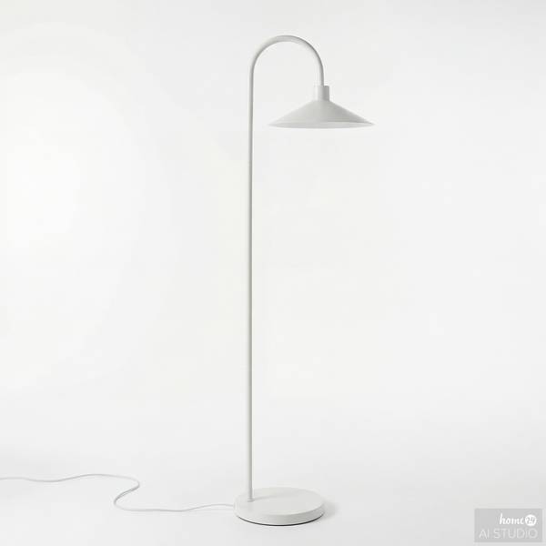Stehleuchte CORUS Eisen - 1-flammig - Beige