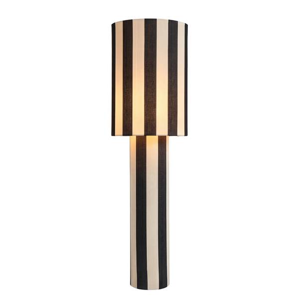 Stehleuchte NUVIO Eisen / Textil - 1-flammig - Schwarz