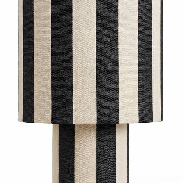 Stehleuchte NUVIO Eisen / Textil - 1-flammig - Schwarz