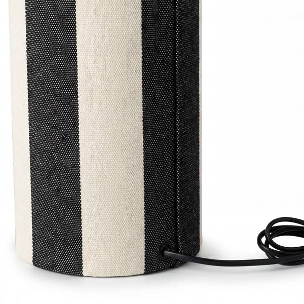 Stehleuchte NUVIO Eisen / Textil - 1-flammig - Schwarz