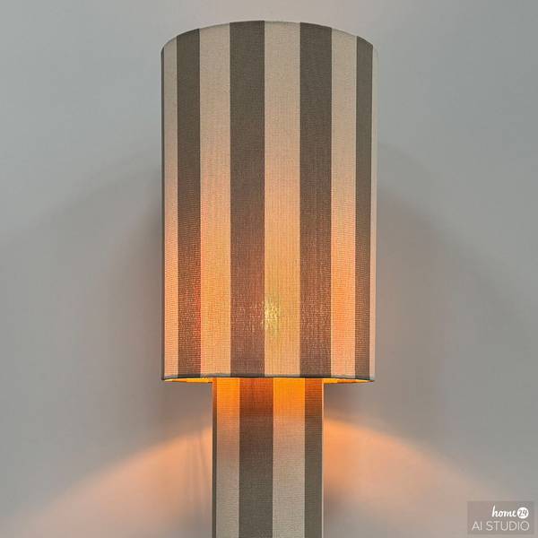 Stehleuchte NUVIO Eisen / Textil - 1-flammig - Beige
