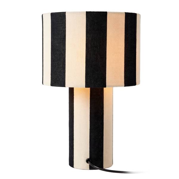 Lampada da tavolo NUVIO Ferro / Tessuto - 1 punto luce - Nero
