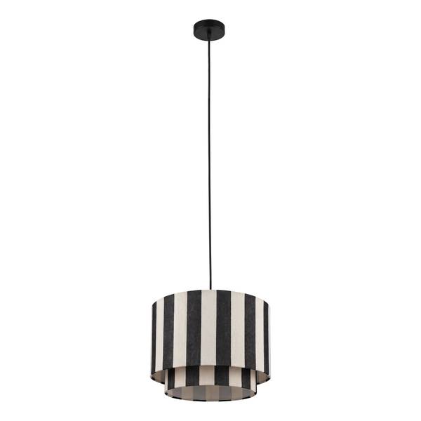 Suspension SELEN Fer / Textile - 1 flamme - Noir