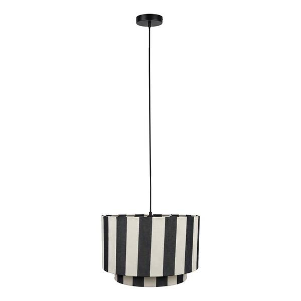Suspension SELEN Fer / Textile - 1 flamme - Noir