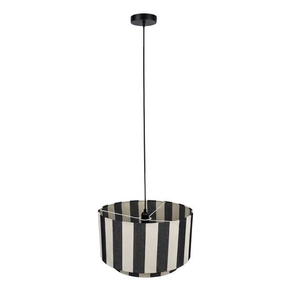 Suspension SELEN Fer / Textile - 1 flamme - Noir