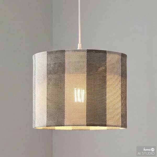 Lampada a sospensione LIRUM Ferro / Tessuto - 1 punto luce - Talpa