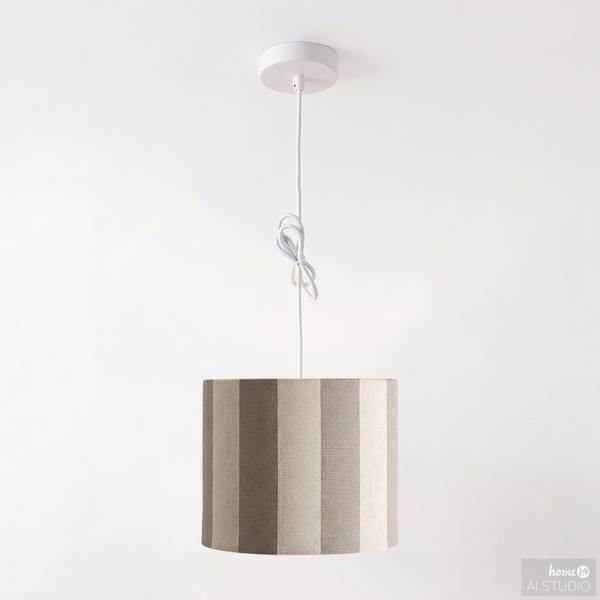 Lampada a sospensione LIRUM Ferro / Tessuto - 1 punto luce - Talpa