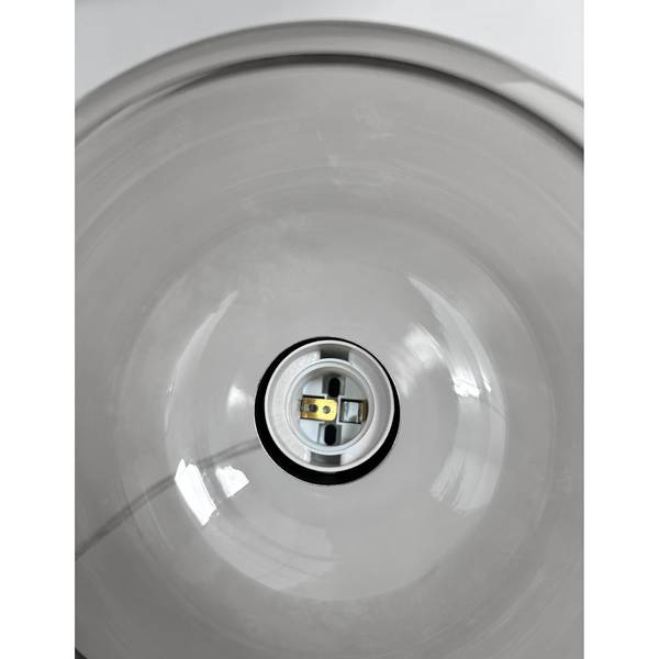 Pendelleuchte GLOWIN Rauchglas / Eisen - 5-flammig - Grau