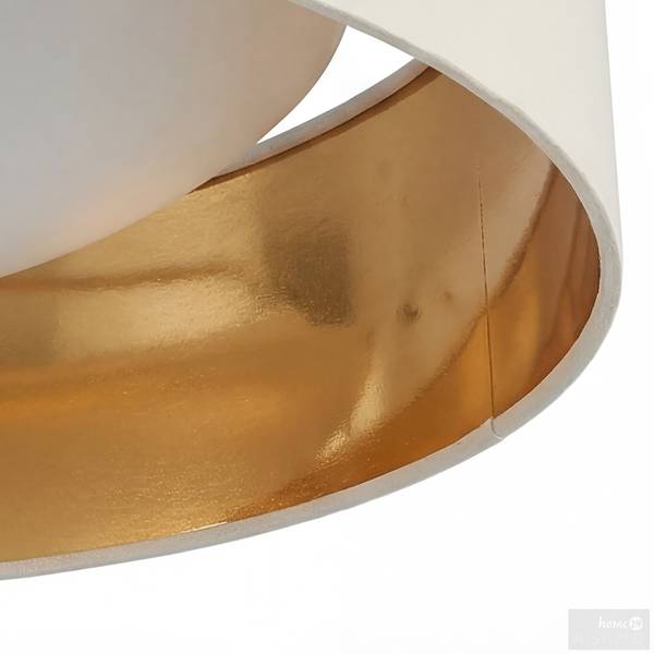 Deckenleuchte JOULO Eisen / Textil - 1-flammig - Beige