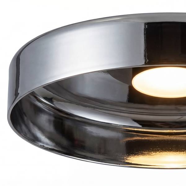 Lampada da soffitto QUILO Vetro fumé / Ferro - 1 punto luce