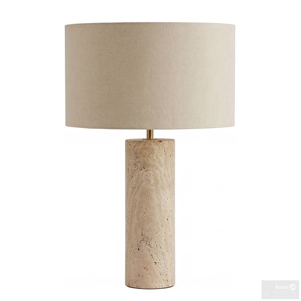 Lampada da tavolo JUXO Lino / Travertino - 1 punto luce