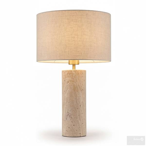 Lampada da tavolo JUXO Lino / Travertino - 1 punto luce