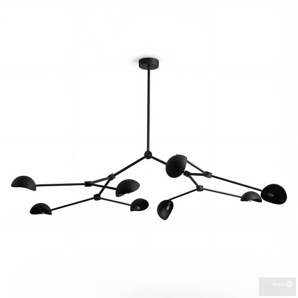 Plafondlamp BRANO ijzer - 8-lichts