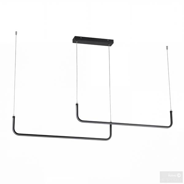 Lampada a sospensione HILUX 2 archi Ferro / Tessuto - 2 punti luce