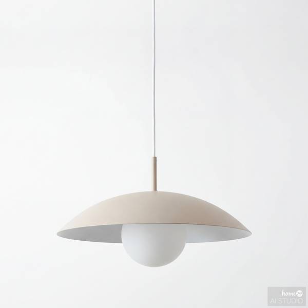 Hanglamp SUMA ijzer/opaalglas - 1-lichts - beige