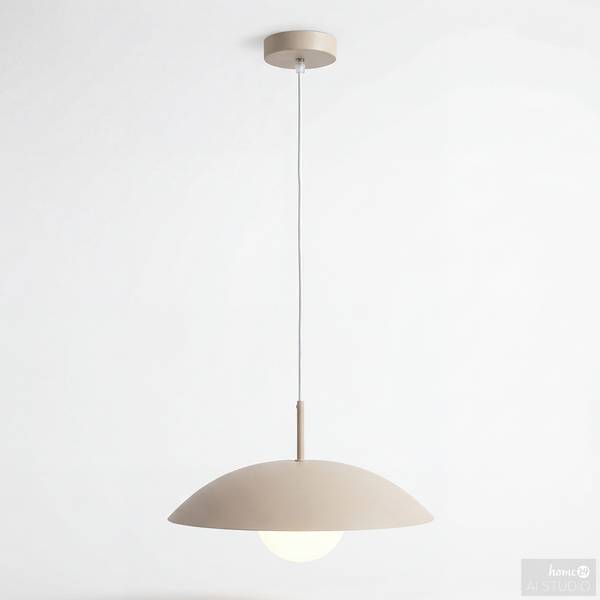 Hanglamp SUMA ijzer/opaalglas - 1-lichts - beige