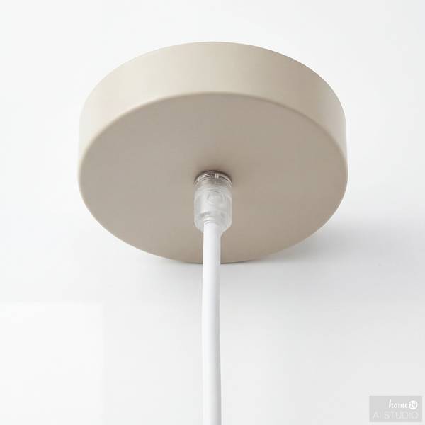 Hanglamp SUMA ijzer/opaalglas - 1-lichts - beige