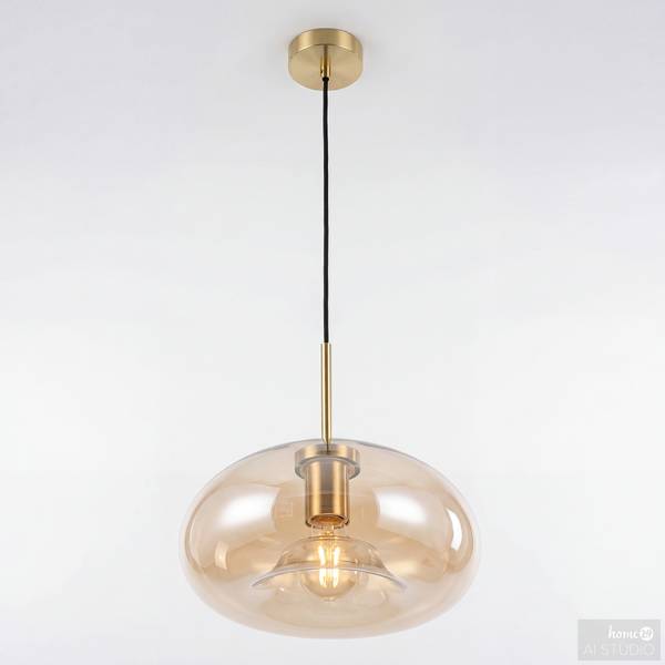 Suspension ZEVRO Verre coloré / Fer - 1 flamme