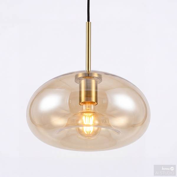 Suspension ZEVRO Verre coloré / Fer - 1 flamme