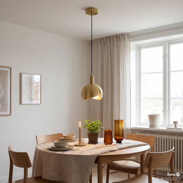 Pendelleuchte JOMA Eisen / Glas - Flammenanzahl: 1