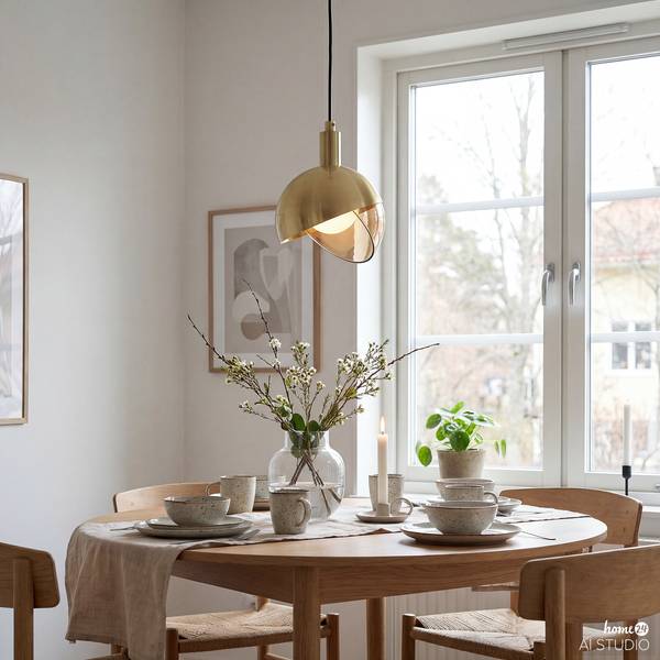 Pendelleuchte JOMA Eisen / Glas - Flammenanzahl: 1