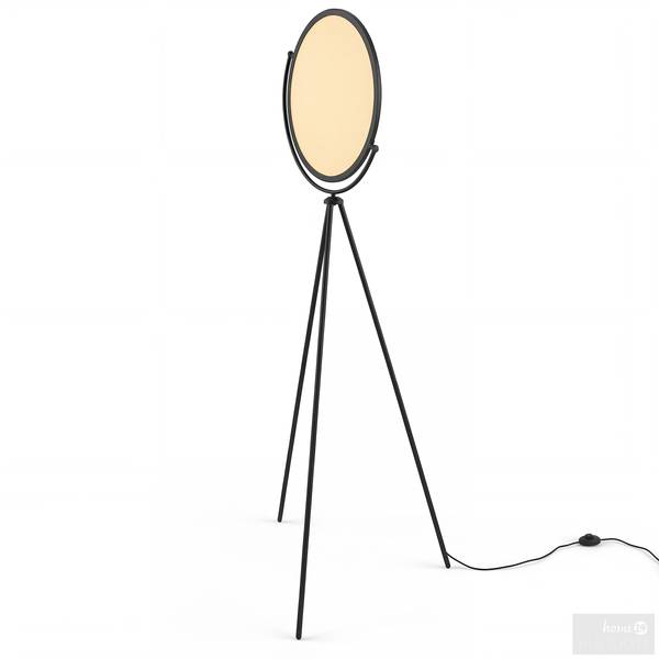 Lampadaire GINO Fer / Aluminium - 1 flamme - Noir