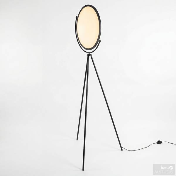 Lampadaire GINO Fer / Aluminium - 1 flamme - Noir