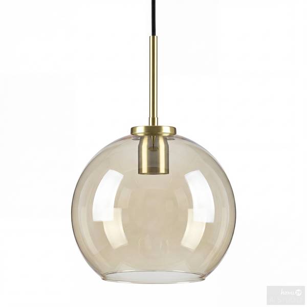 Hanglamp ZEVRO rond gekleurd glas/ijzer - 1-lichts
