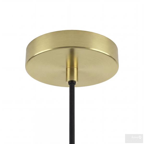 Hanglamp ZEVRO rond gekleurd glas/ijzer - 1-lichts