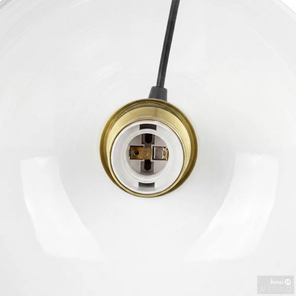 Hanglamp ZEVRO rond gekleurd glas/ijzer - 1-lichts