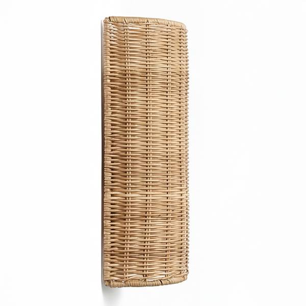 Wandleuchte WENLA Rattan / Eisen - 1-flammig