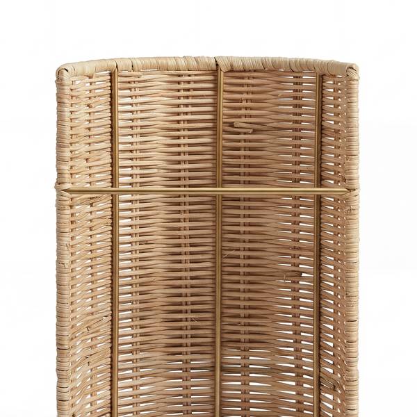 Wandleuchte WENLA Rattan / Eisen - 1-flammig