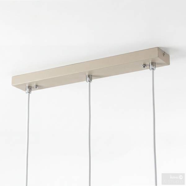 Hanglamp RAVIA linear massief pijnboomhout/ijzer - 3-lichts