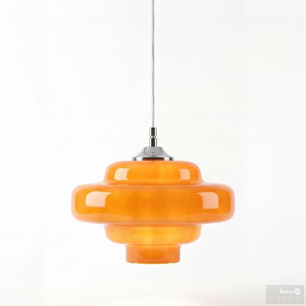 Pendelleuchte BELUX Glas / Eisen - 1-flammig