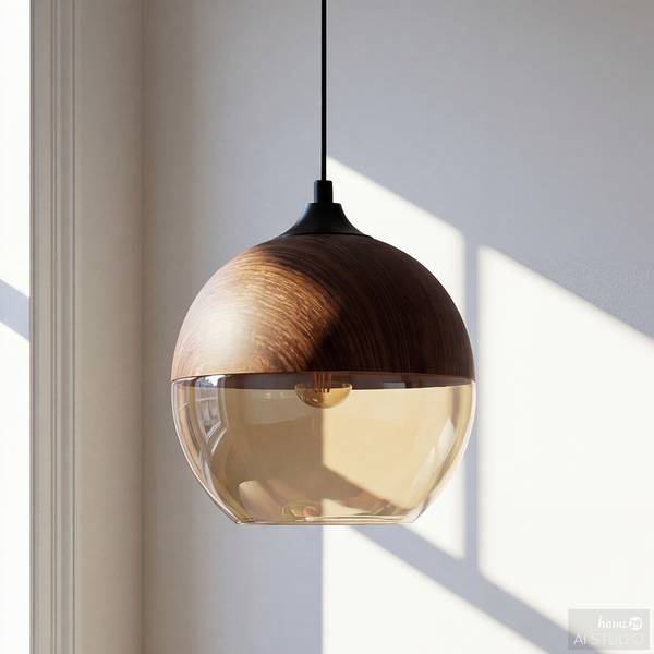 Suspension KAVON ronde Verre coloré / Fer - 1 flamme