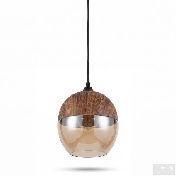 Suspension KAVON ronde Verre coloré / Fer - 1 flamme