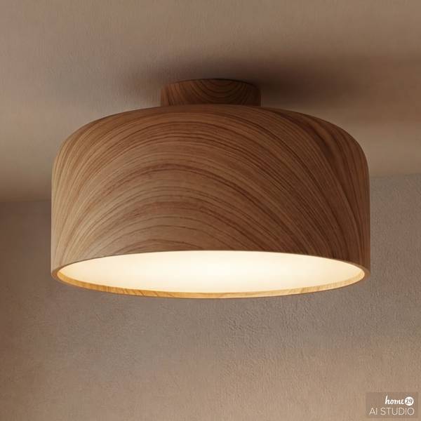 Lampada da soffitto GROMA Ferro - 1 punto luce - Beige