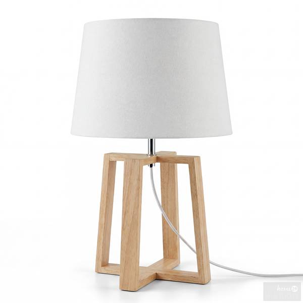Lampada da tavolo NORAL Lino / Pino massello - 1 punto luce