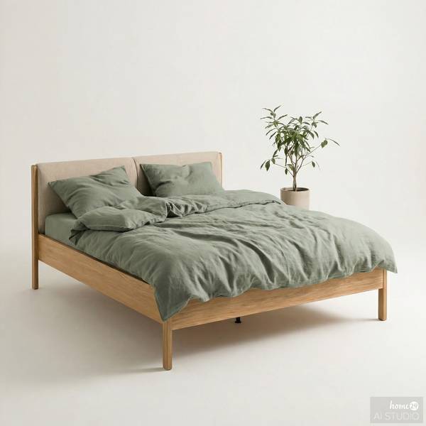 Massivholzbett NARRO Cremeweiß - 180 x 200cm