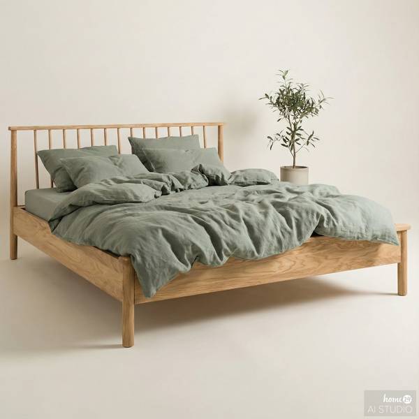 Letto in legno massello TANDI 140 x 200cm