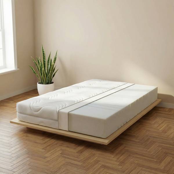 Matelas en mousse froide 7 zones Marissa Blanc - 90 x 200cm - D3 medium