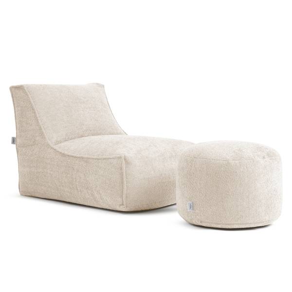 Sitzsack ReLaX!BaG Bouclé Stoff Coline: Beige