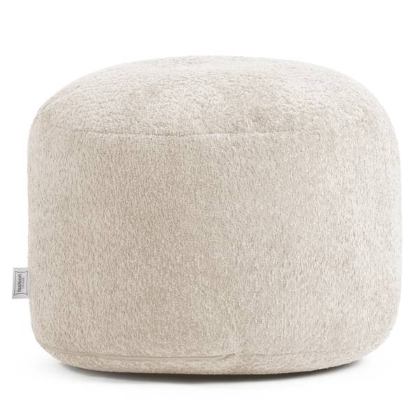 Zitpoef ReLaX!BaG rond Bouclé Stof Coline: beige