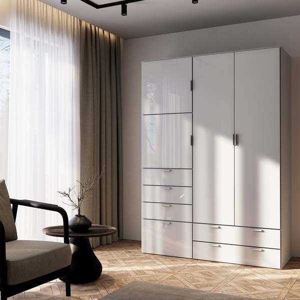 Armoire Picova Blanc brillant