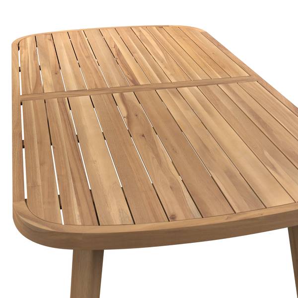 Gartenessgruppe Evoa 7-teilig Akazie massiv / Webstoff - Terracotta