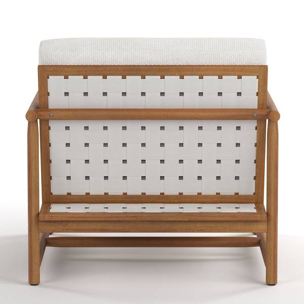 Set di 3 mobili da esterno Teva Legno di acacia massello / Tessuto - Acacia marrone / crema