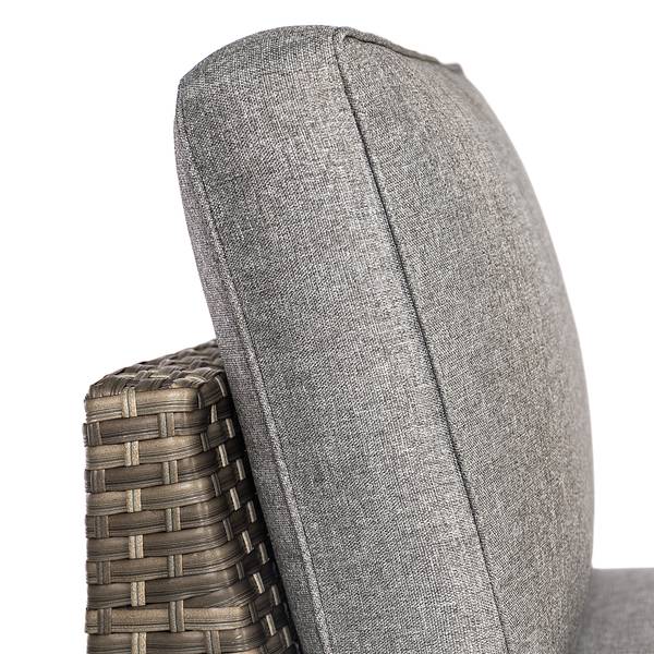 Loungegruppe Bahrani 2-teilig Grau - Grün - Aluminium - Polypropylen - 74 x 33 x 74 cm