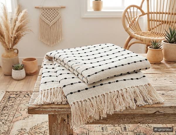 Wohndecke Blankket Indah Balu Baumwolle