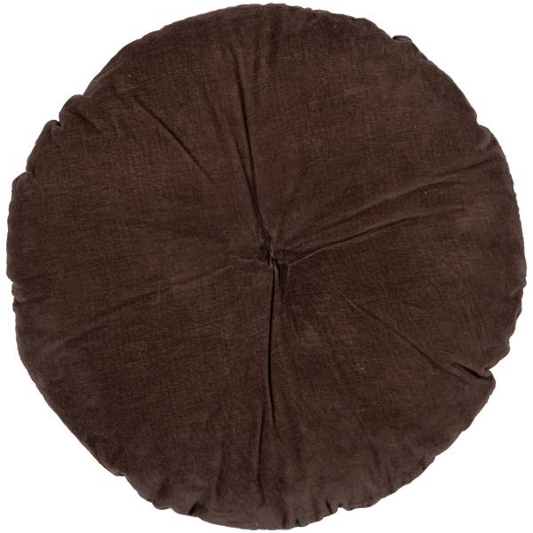 Coussins Aziz lot de 3 Marron - Coton - 45 x 45 x 10 cm